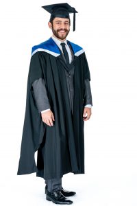 GRADUATION GOWN HIRE QUT MASTERS FULL SET | The Gown Chick