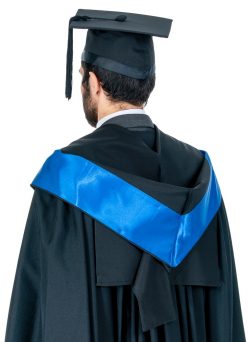 Queensland University of Technology QUT Blue Bachelor Hood | The Gown Chick